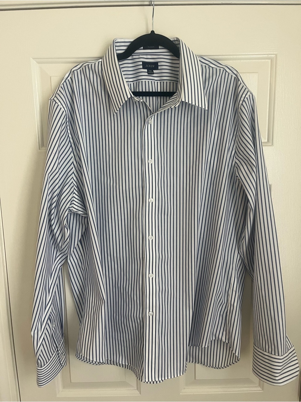 J. Crew Classic Men's Navy Vertical Stripes Button Down